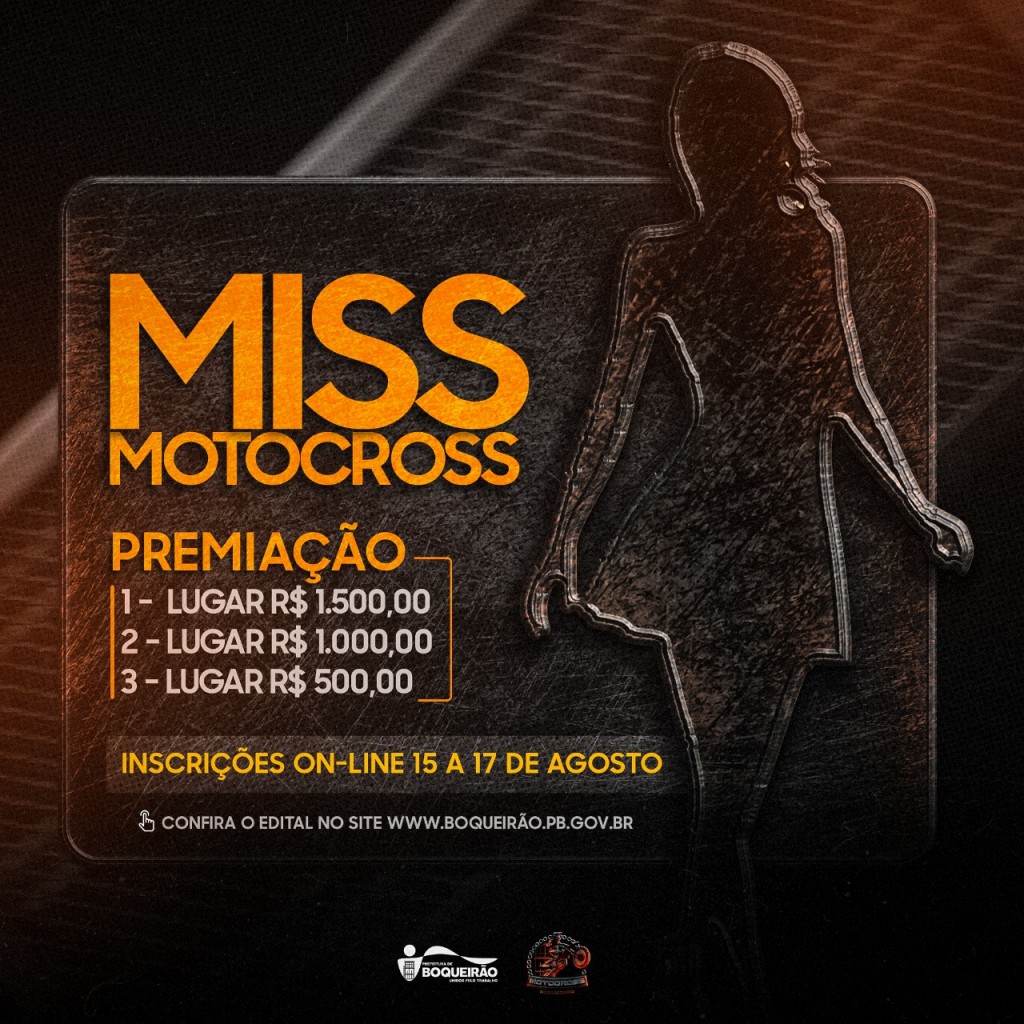 Inscrição Miss Motocross